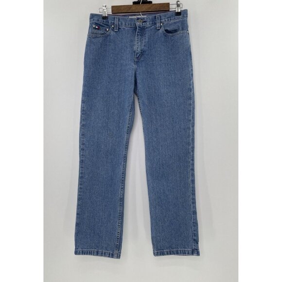 Tommy Hilfiger Women’s‎ Medium Wash Classic Fit Straight Leg Jeans Size 6R FLAW - Picture 1 of 12